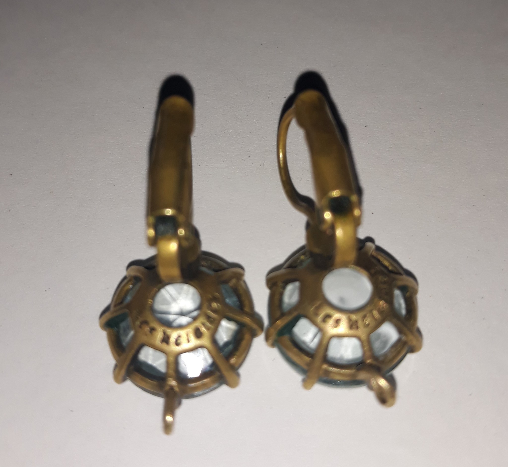 Marking, hallmarks, stone (LC 5 NC 7 ldes) earrings, maybe someone knows the country, the manufacturer, what these numbers mean, maybe antiques? - My, Earrings, Antiquarian, Longpost