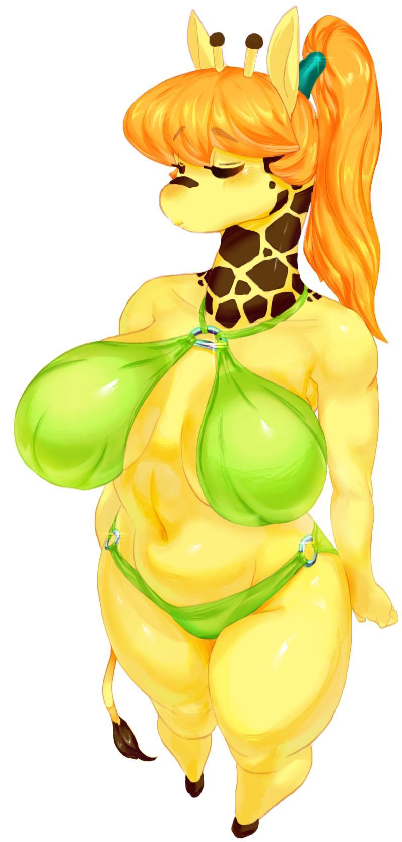 Art - NSFW, Giraffe, Furry, Furry art, Art, Longpost