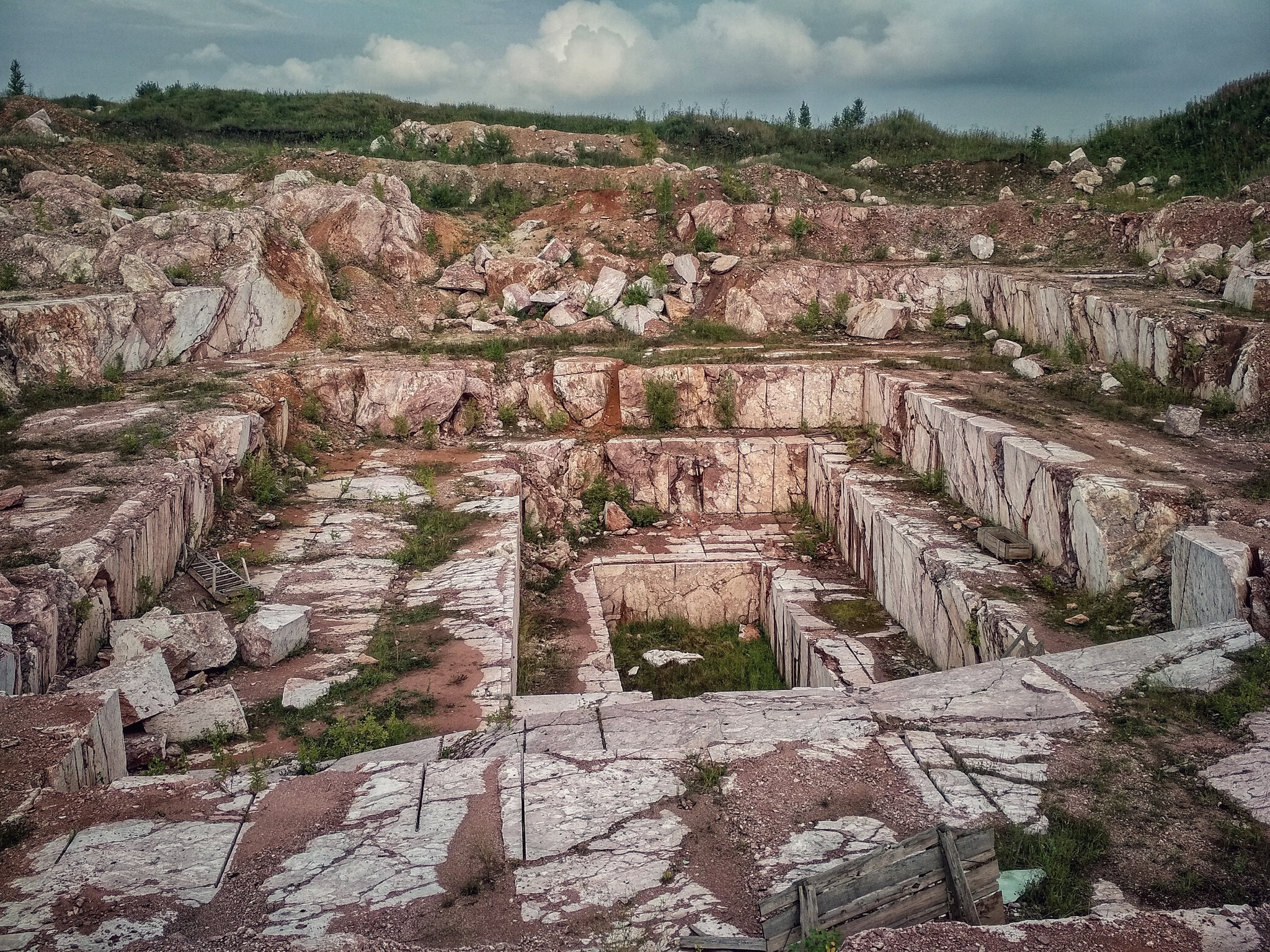 Abandoned marble quarry - Quadcopter, Longpost, Copter, Marble, Fuck aesthetics, Abandoned, Career, The photo, My