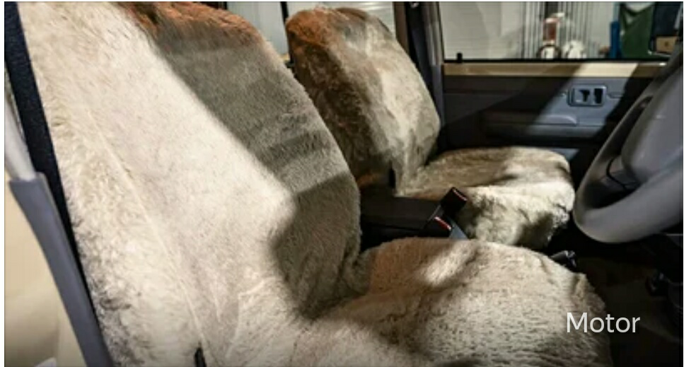 Toyota Land Cruiser gets sheepskin seat covers - Accessories, The photo, Auto, Car covers, Sheepskin