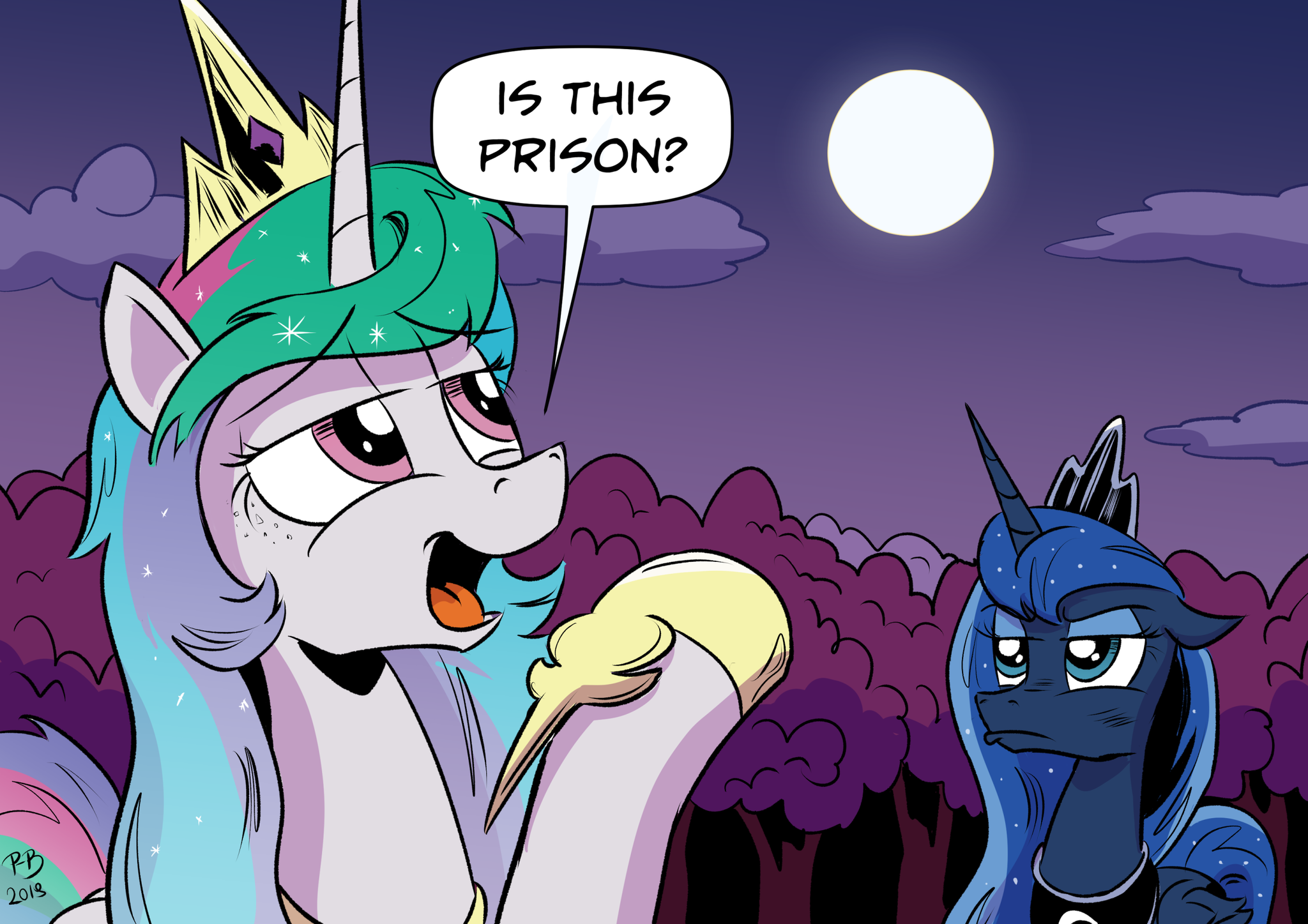 Is this a prison? - My little pony, PonyArt, Princess celestia, Princess luna, Pony-Berserker