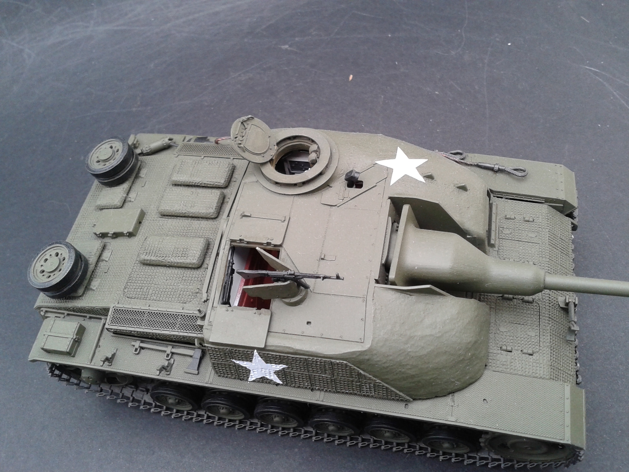 Stug3G with cement. Dragon 35 scale. - My, Stand modeling, Stug III, Longpost