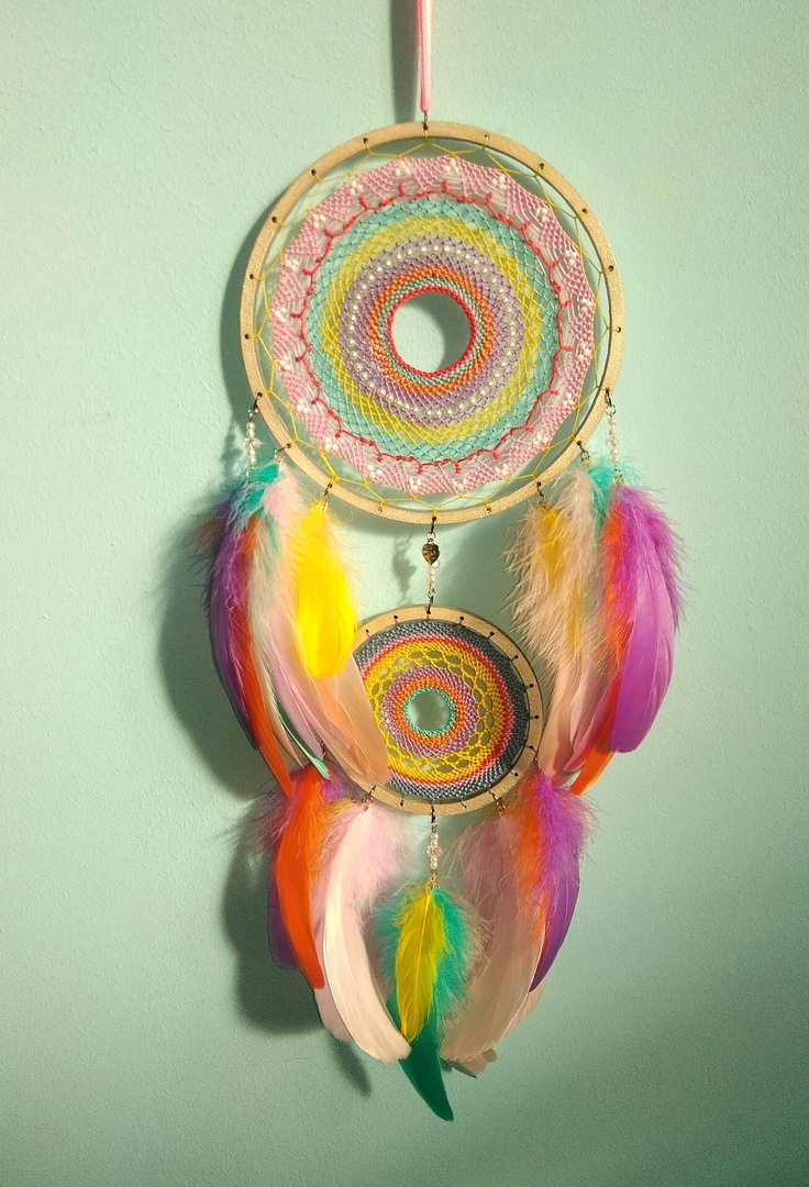 Assorted dream catchers - My, Dreamcatcher, Handmade, Needlework without process, Presents, With your own hands, Weaving, Amulet, Decor, Longpost