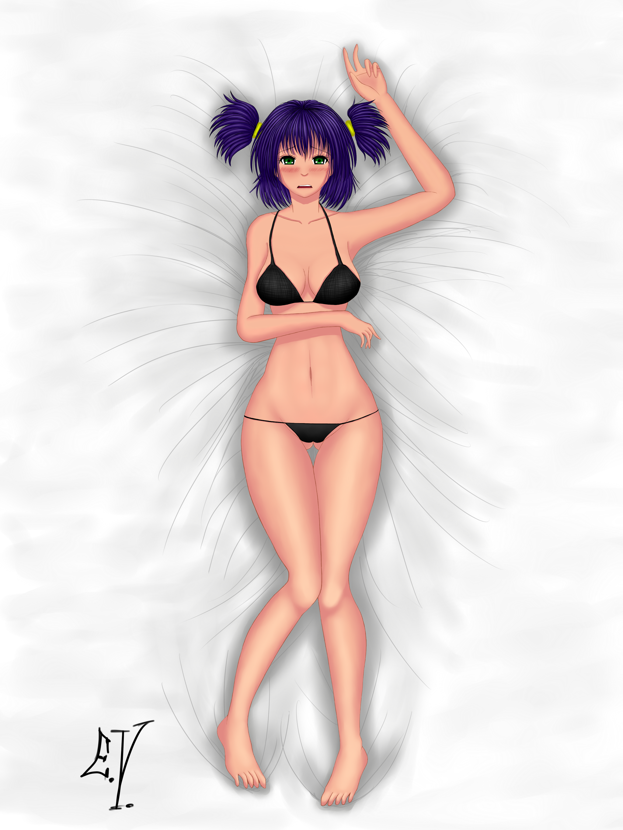 I made a little bit of a series of arts with Lena with several variations of things) (maybe the quality will be compressed, I just have a canvas size of 3000x4000) - NSFW, My, Endless summer, Anime, Not anime, Art, Lena, Longpost