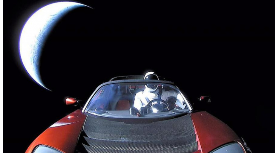 Electric car Tesla Roadster flew around the Sun and went to Mars - Elon Musk, Tesla, Space, Mars