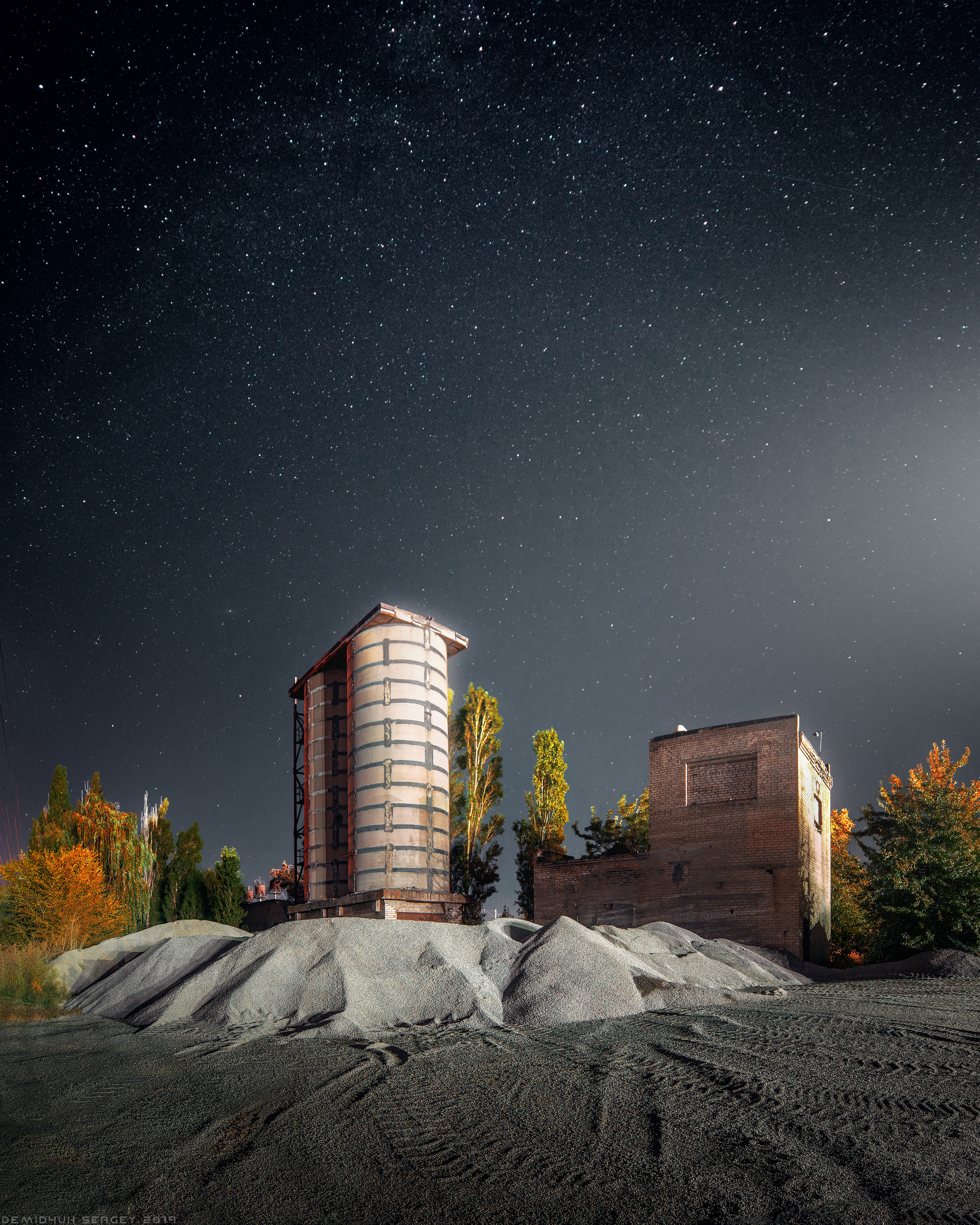 Nikon D610 | Samyang 14mm - My, Industrial, Landscape, Stars, Night, Krivoy Rog, Nikon, Stars