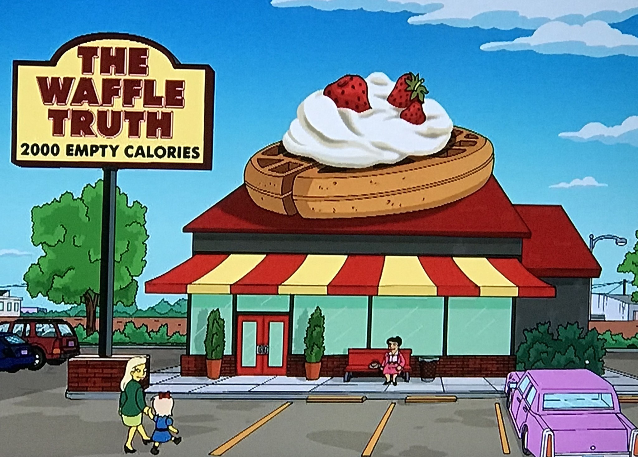 Simpsons for every day [August 23] - The Simpsons, Every day, Waffles, GIF, Longpost, 