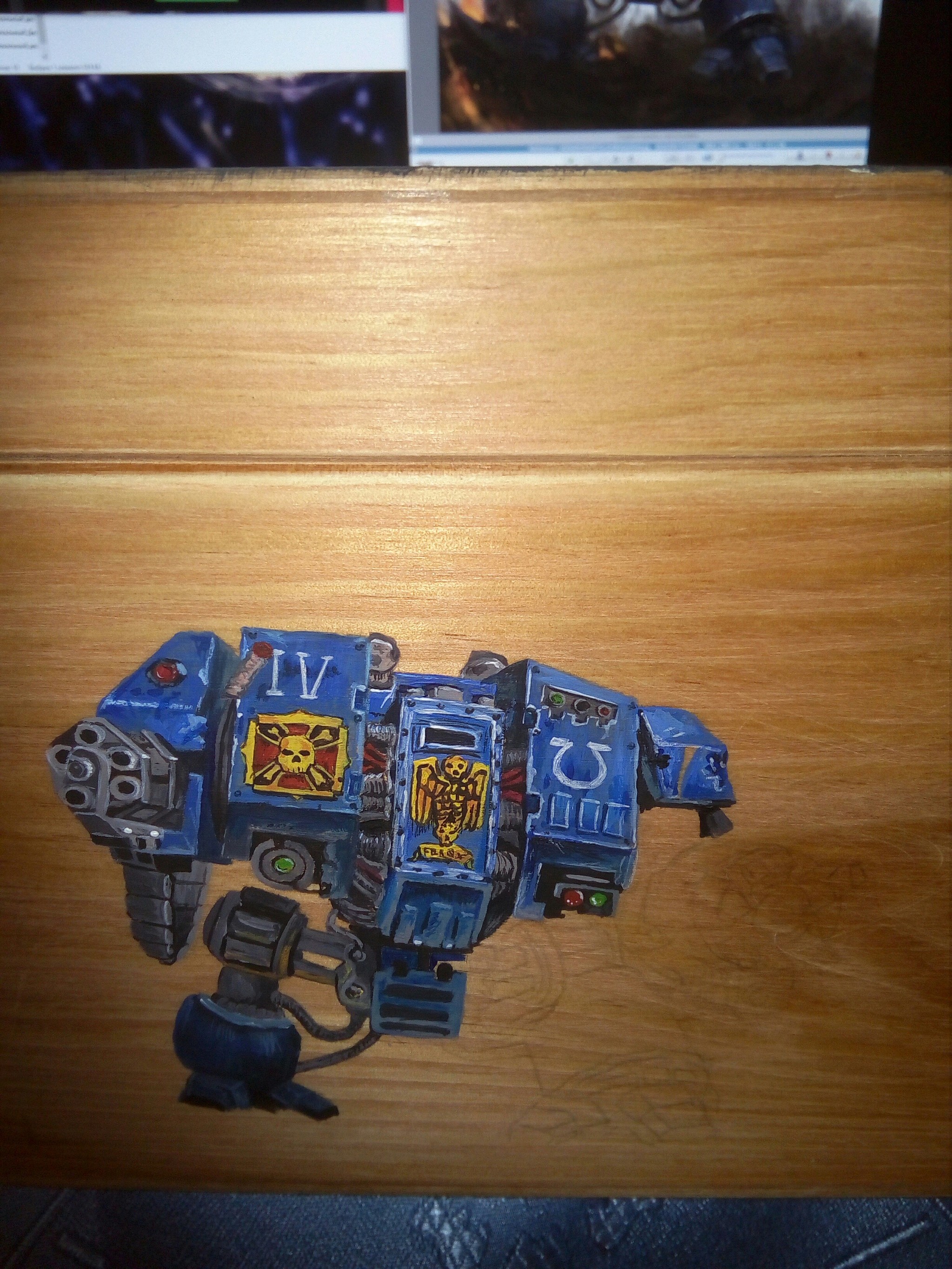 The box is half a year long. (Warhammer). - My, Warhammer 40k, Casket, Creation, Acrylic, To tears, Space Marine, Dreadnought, Longpost