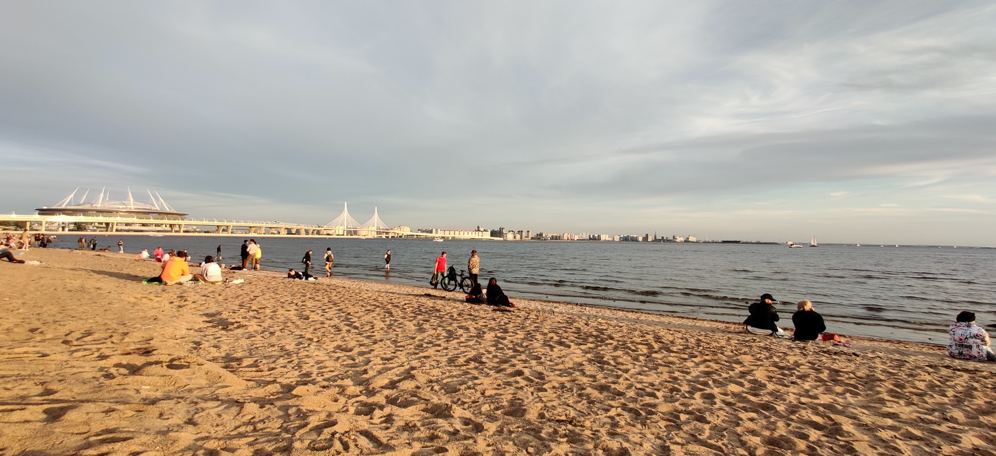 The Gulf of Finland - My, Saint Petersburg, The Gulf of Finland, Lakhta Center, Longpost