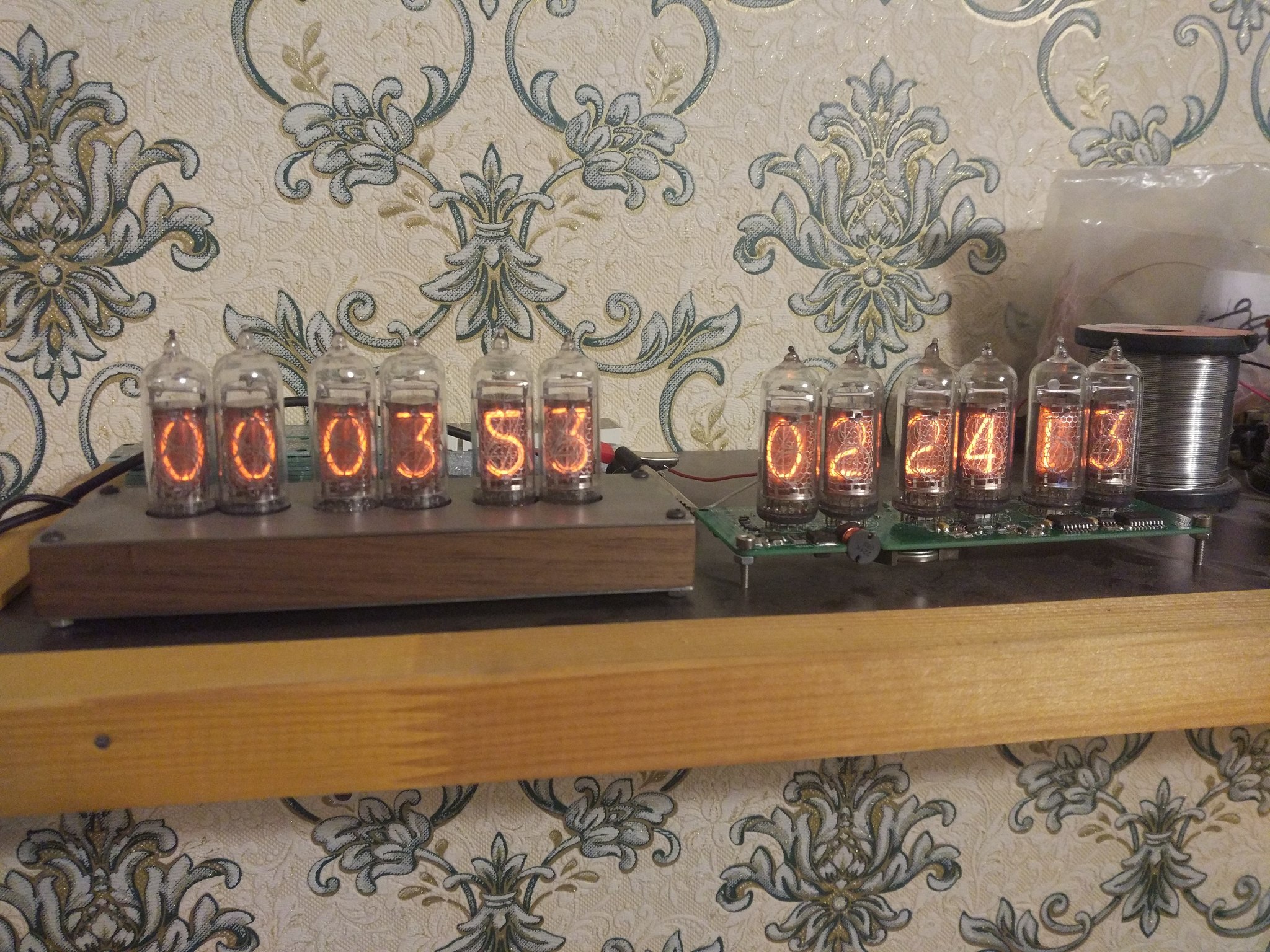 Часы Nixie clock на заводских платах - Моё, Nixie clock, Стимпанк, Самоделки, Часы, Длиннопост