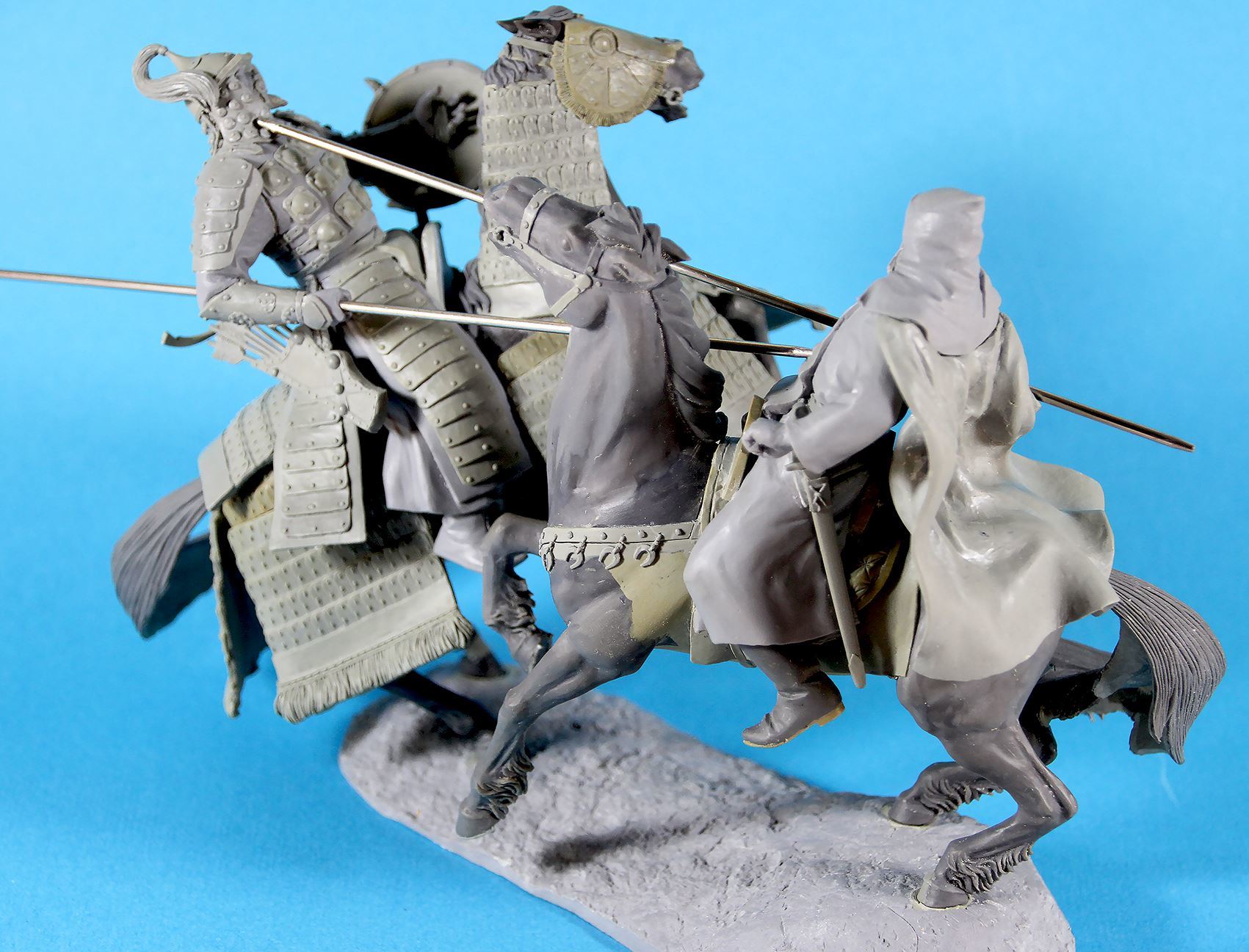 The same duel on Kulikovo. - My, Sculpture, Лепка, Duel, Enthusiasm, Creative, Middle Ages, Longpost