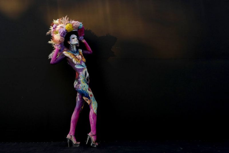 INTERNATIONAL BODY ART FESTIVAL IN SOUTH KOREA. - South Korea, The festival, Bodypainting, Longpost, Girls, Models, NSFW