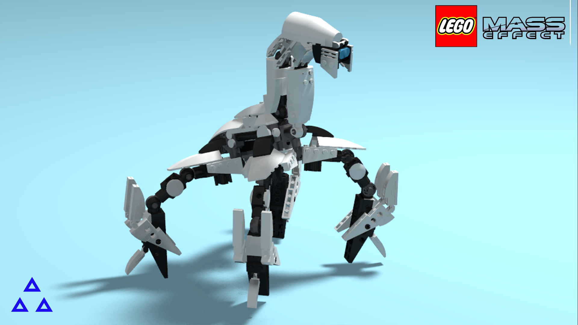 Lego Mass Effect Mako vs Geth Colossus (+architect) - My, Lego, Mass effect, Games, Tanks, Robot, Constructor, LEGO digital designer, Longpost