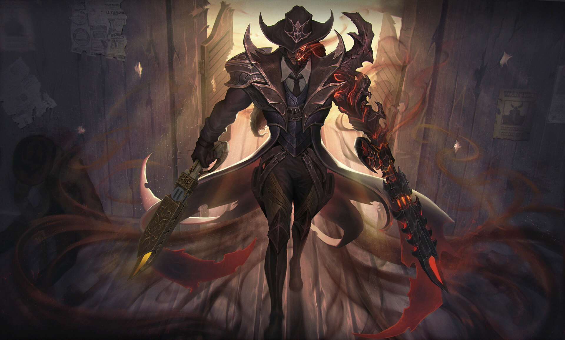 Everyone will die, but someone has to help - League of legends, Lucian, Art, Games, Cowboys