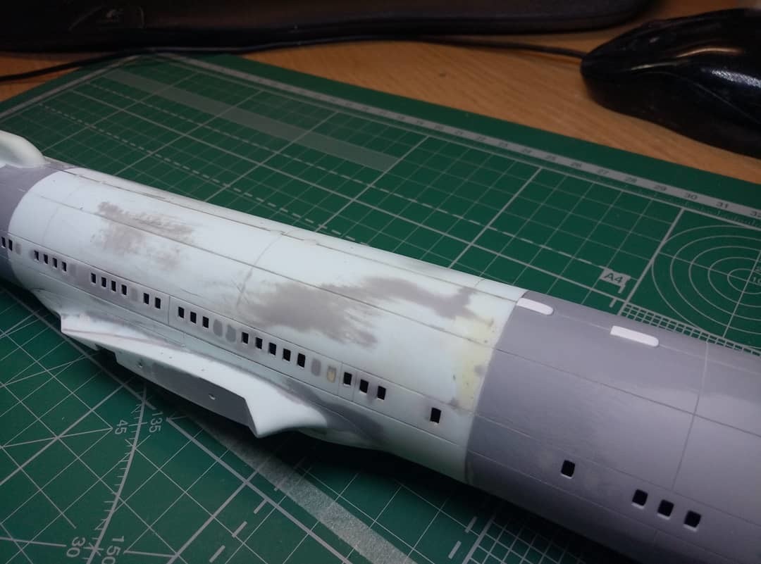 Model of the Il-96-400 aircraft in 1/144 scale, RA-96104 VPU FSB of Russia - My, Models, Airplane, IL-96, Star, Stand modeling, , Aviation, Longpost