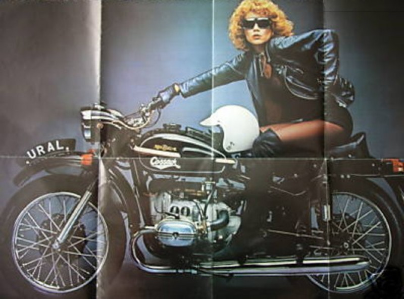 Poster from British magazine 80s. - Ural motorcycle, Motorcycles, Great Britain, Interesting, Moto