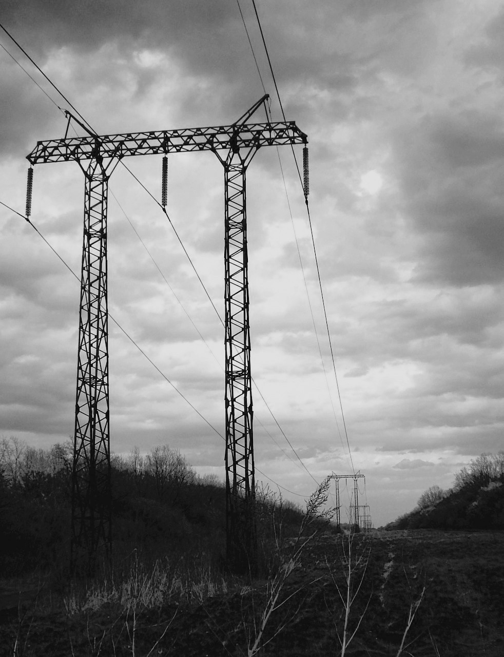 Black and white photo - My, The photo, Town, Industrial, Black and white photo, Longpost, Industrial rock