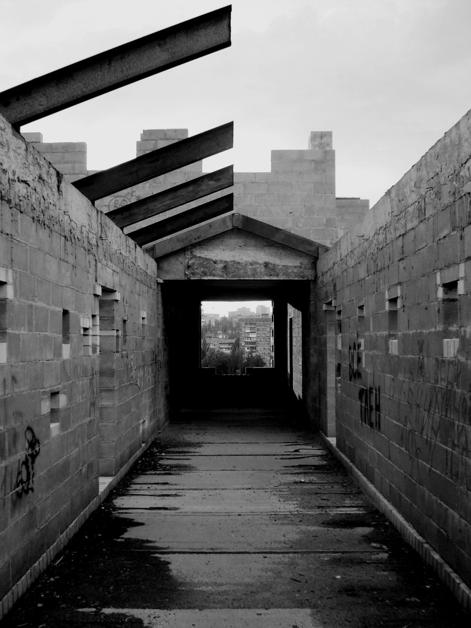 Black and white photo - My, The photo, Town, Industrial, Black and white photo, Longpost, Industrial rock