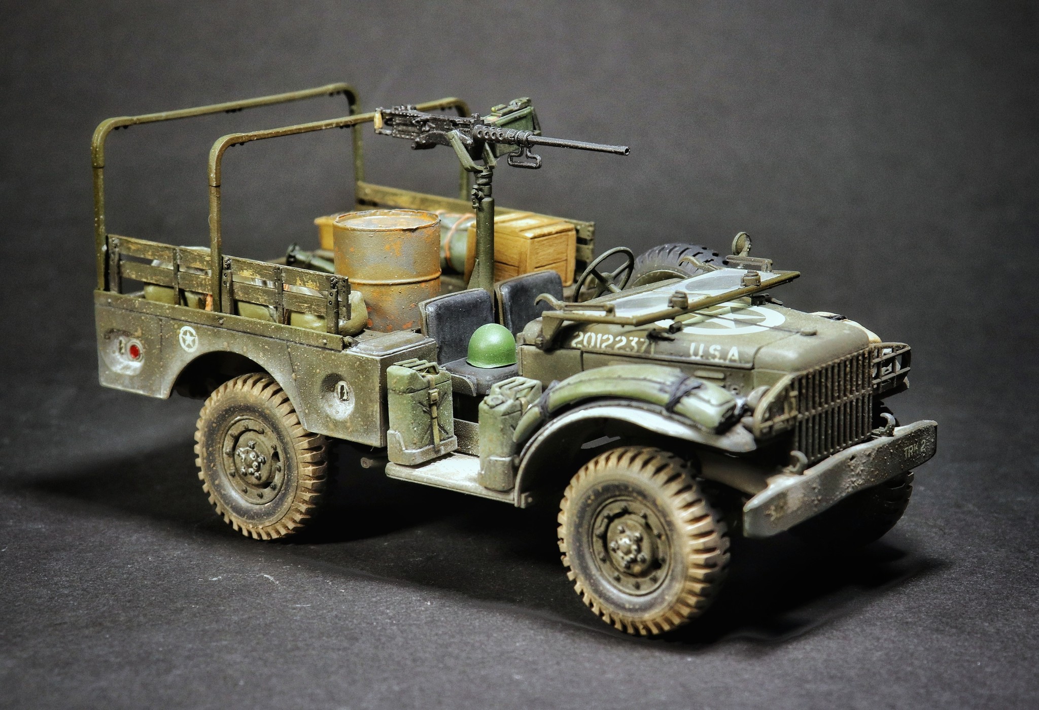 Dodge WC-51 - My, Scale model, , The Second World War, Modeling, Models, Longpost, Dodge