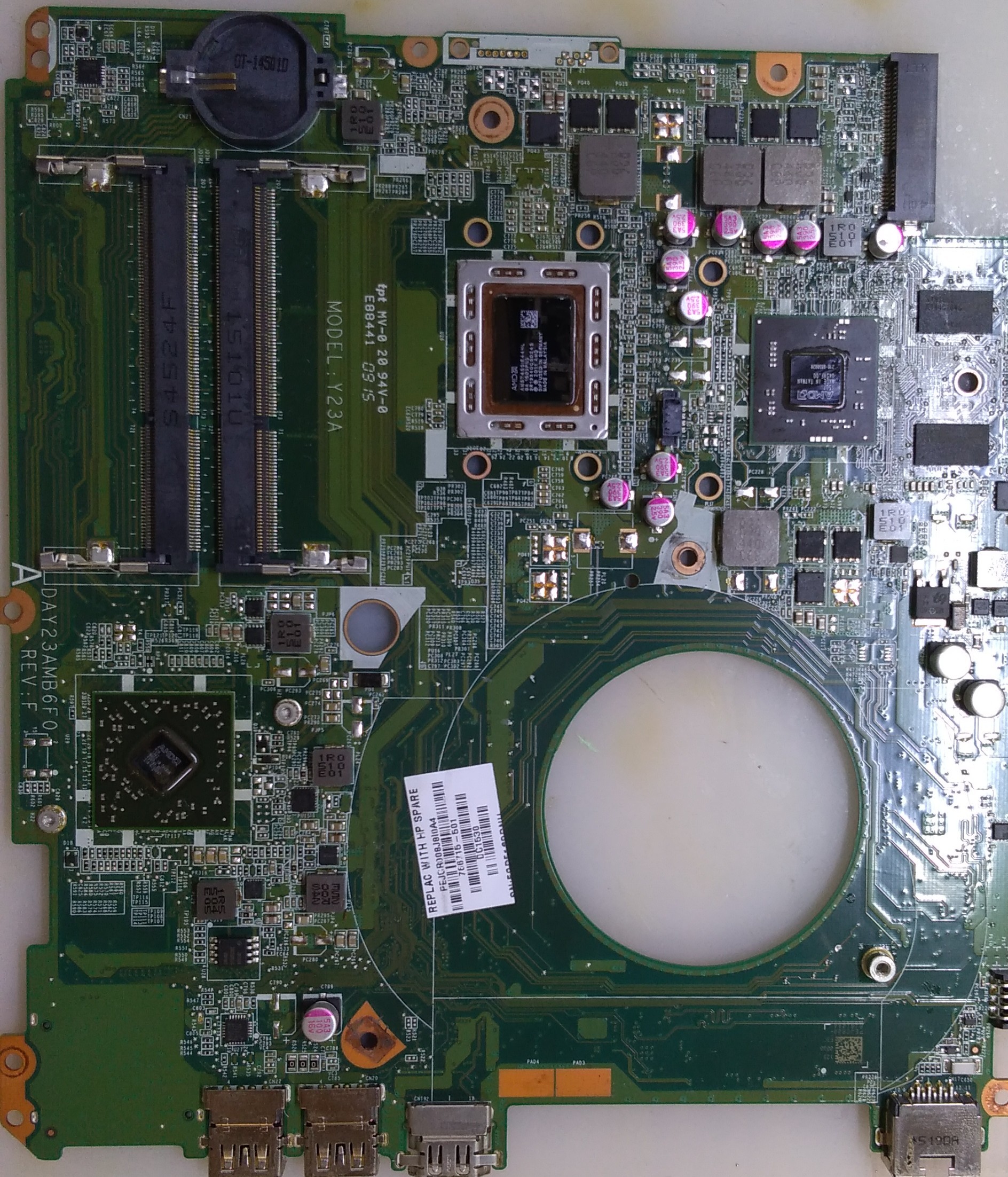 laptop after cleaning - My, Laptop Repair, Repair of equipment, Bga, Hp pavilion, Longpost