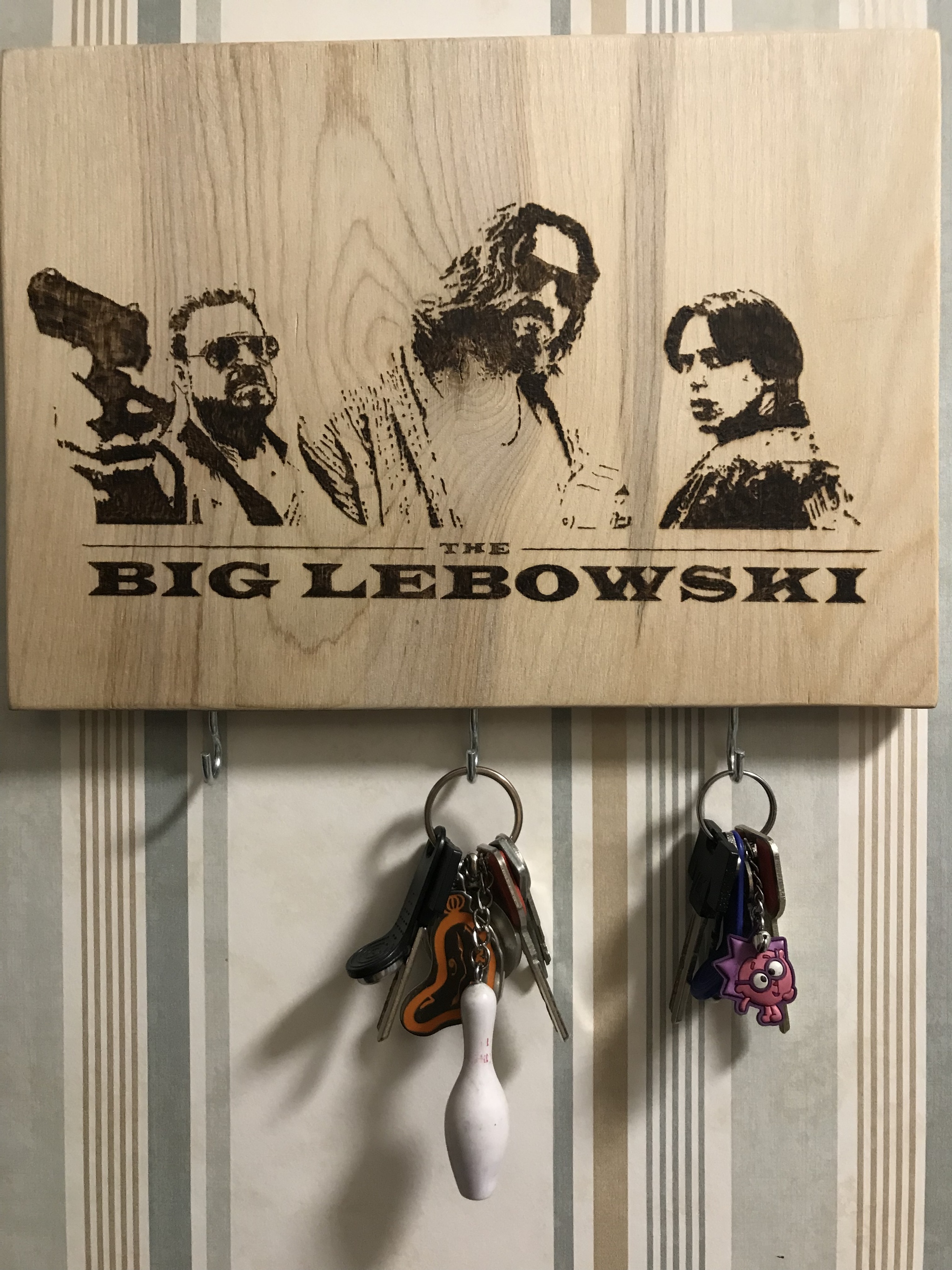 The Big Lebowski's Housekeeper - My, The Big Lebowski, Pyrography, Housekeeper, Longpost