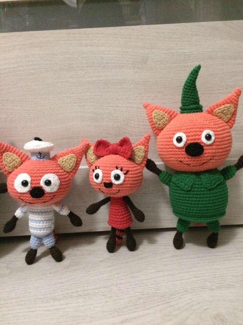 Cats - My, Crochet, Knitted toys, cat, Needlework without process, Hobby, Longpost