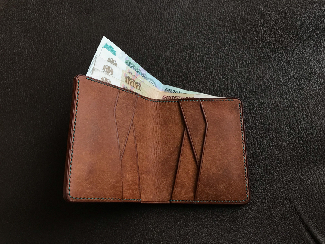 Hobby 2 years long - My, Wallet, Leather, Longpost