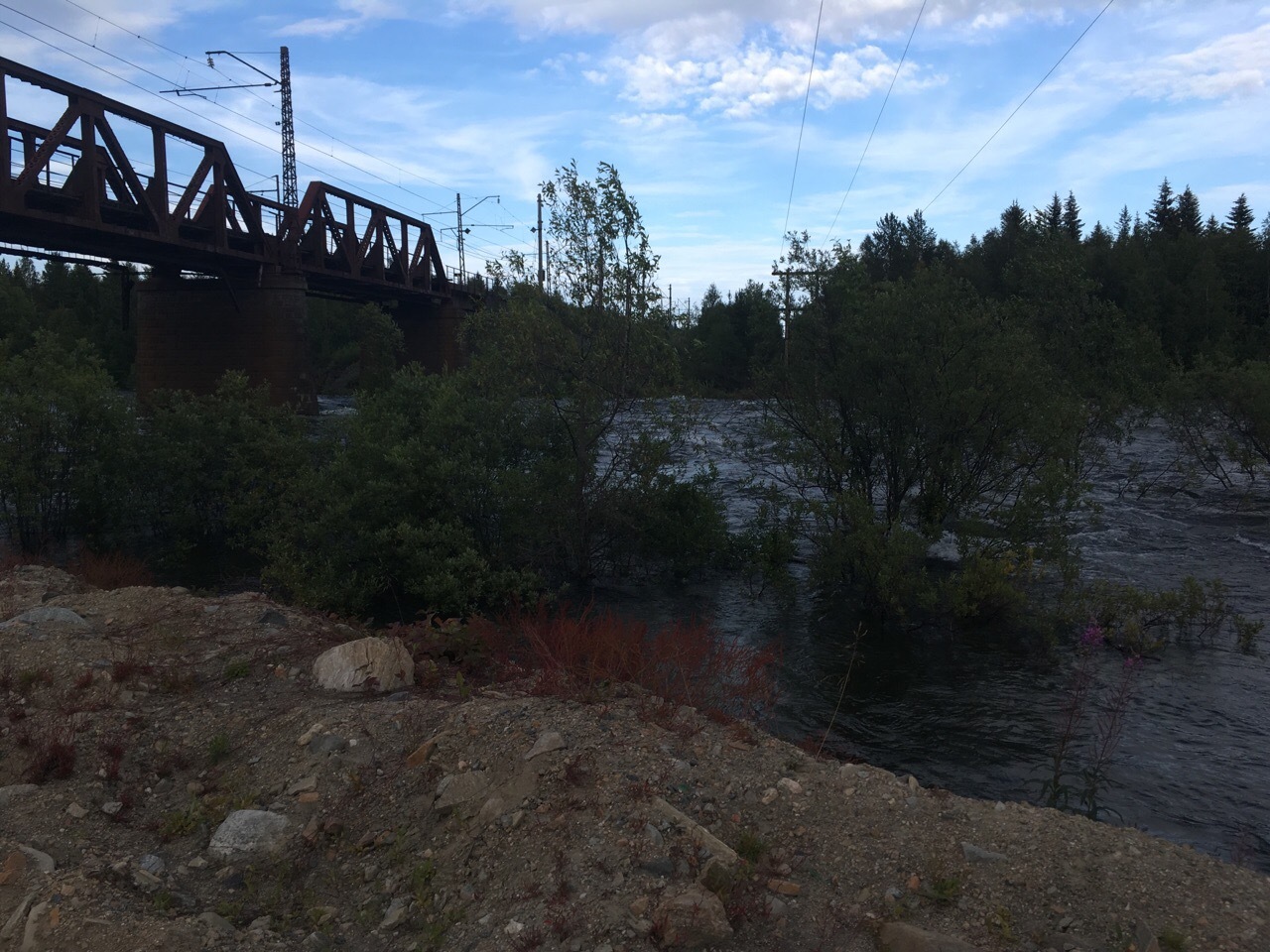 And the dawns are here... NOISY! - My, Hydroelectric power station, Polar Dawns, Water discharge, Longpost