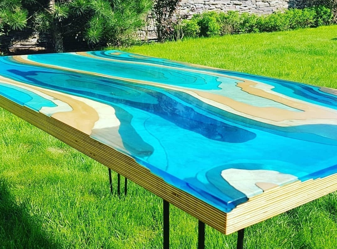 I love tables - My, Table, Epoxy resin, With your own hands, Longpost