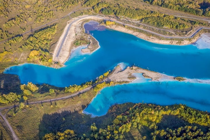 Novosibirsk photographer took a bird's eye view of the Siberian Maldives - Novosibirsk, Siberia, CHP, Ash dump, Maldives, Photographer, Aerial photography, Longpost