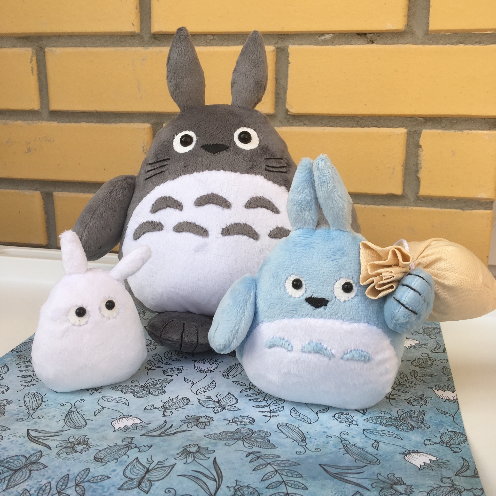 Totoro and his friends - My, Totoro, Soft toy, Handmade, Author's toy, Longpost, Needlework without process