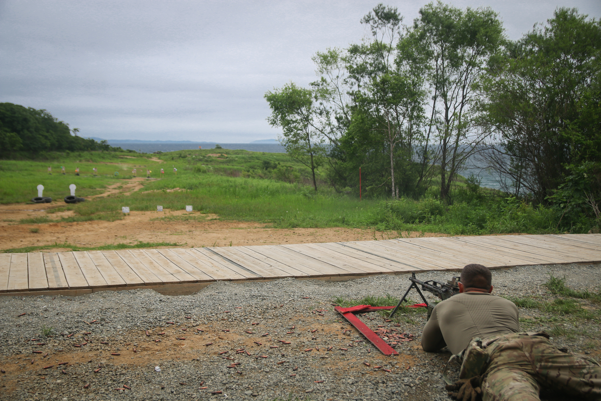 Championship in practical shooting from a machine gun. - My, Shooting, Weapon, Machine gun, Army, Pacific Fleet, Competitions, Practical shooting, Special Forces, Video, Longpost