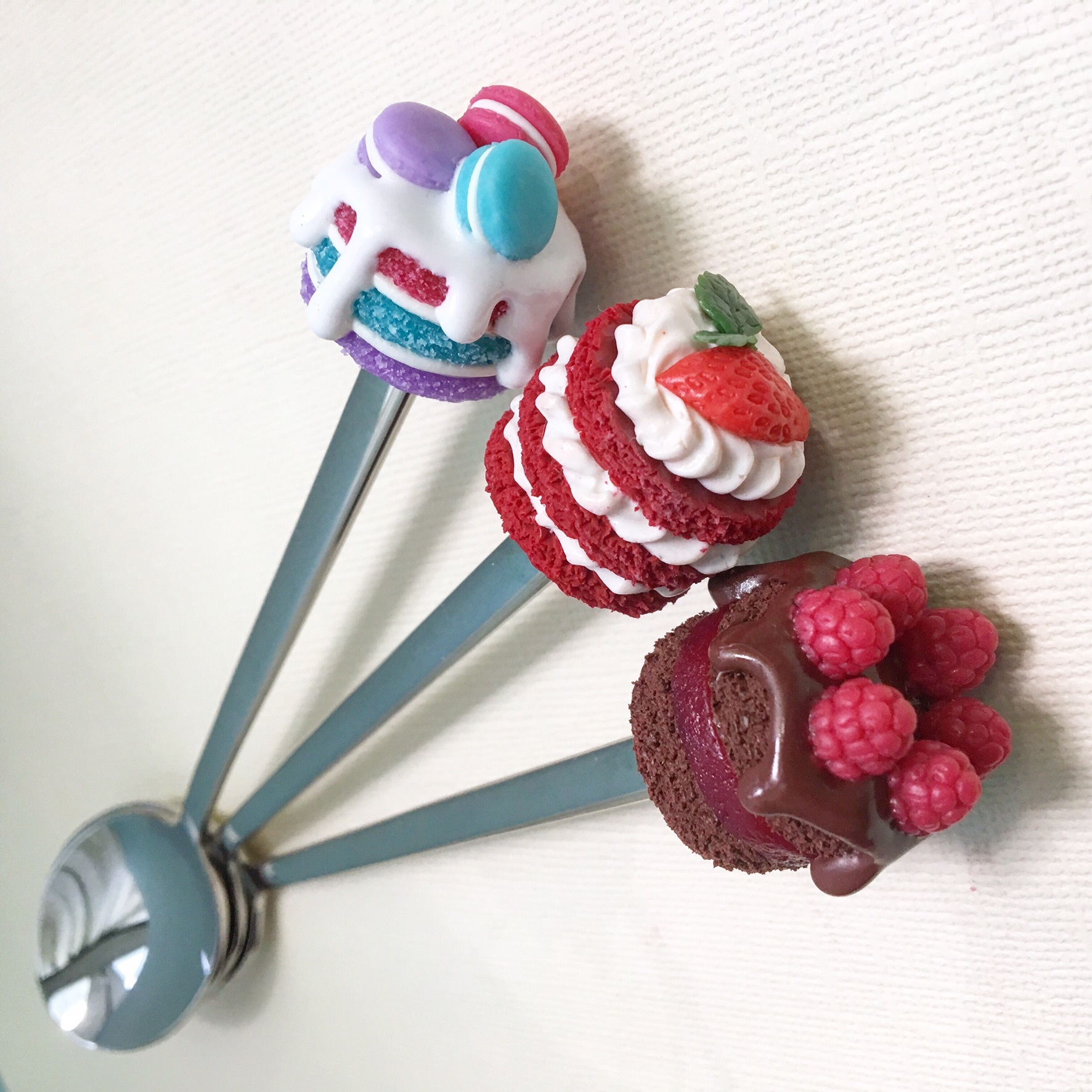 Delicious spoons again - My, Needlework without process, Polymer clay, Delicious spoons, Yummy, Longpost