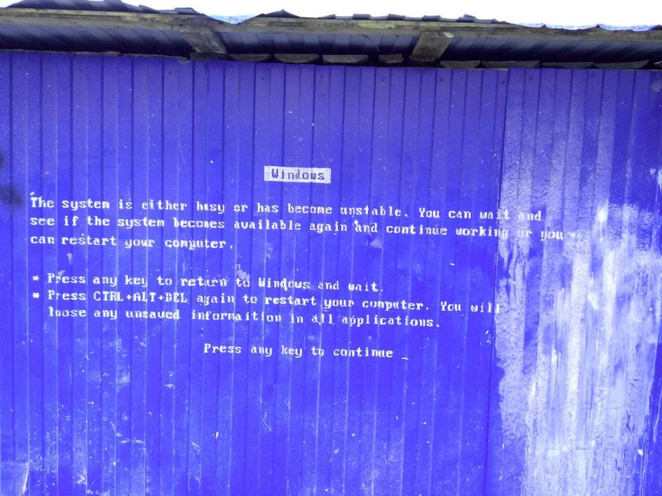 Blue fence of death - Windows, Blue screen of death, Computer