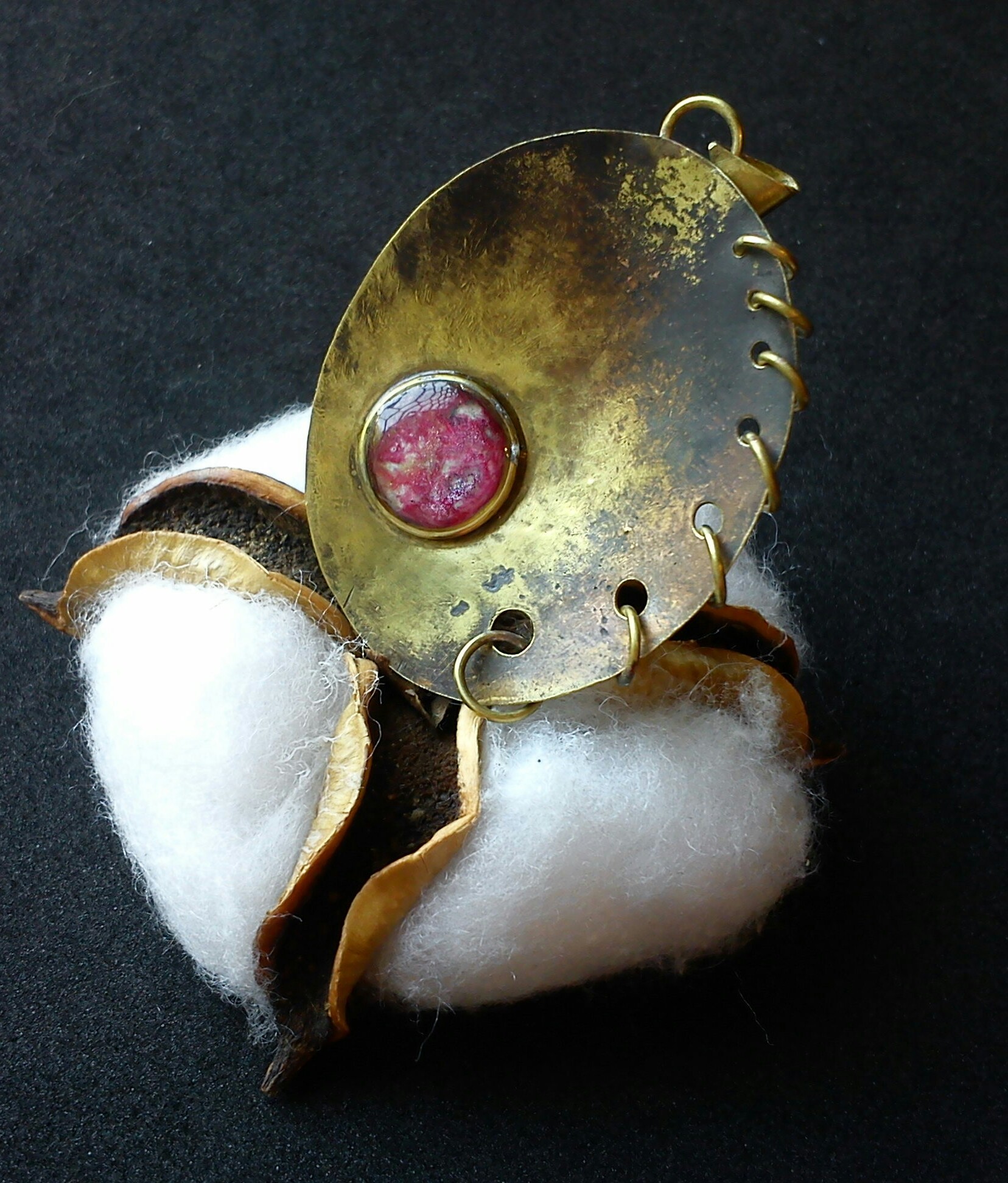 brass pendant - My, Needlemen, Decoration, Needlework without process, Brass, Longpost