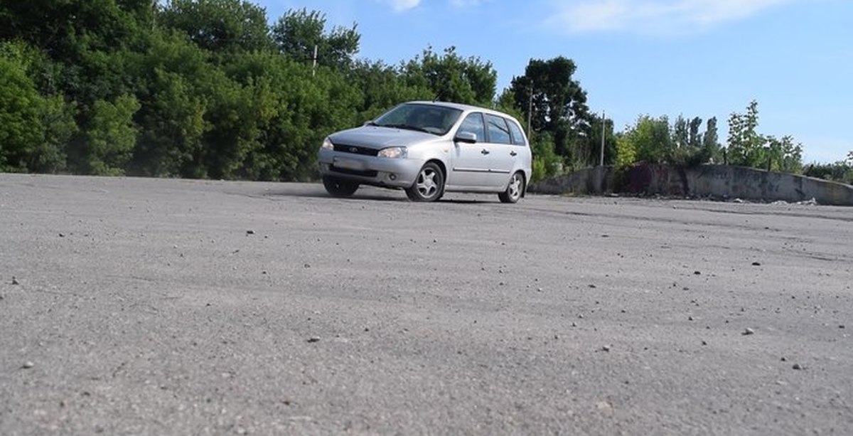 Полицейский разворот на Калине | Пикабу