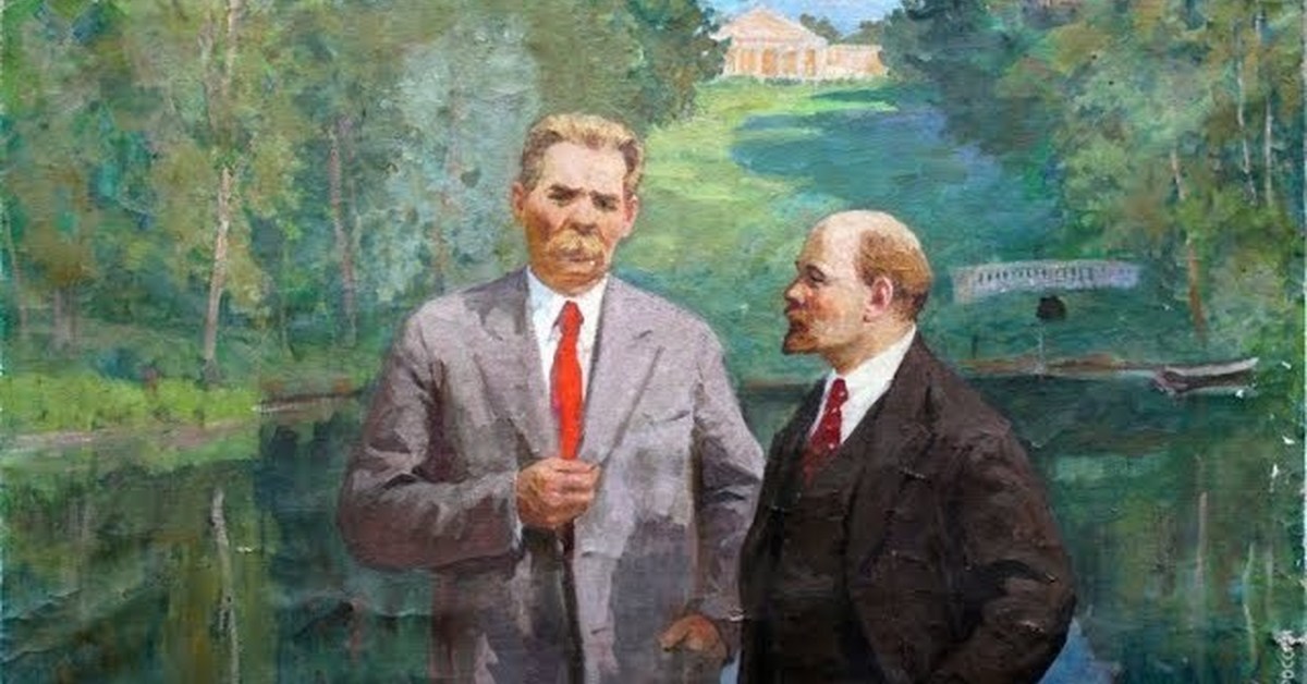 М горький ленин. Картина "Ленин и Фрунзе" горачив. Ленин и Сталин Горький картина.