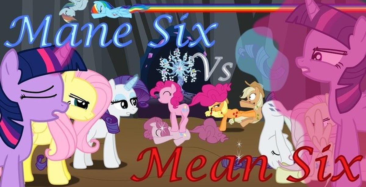 Vs means. Mane Six vs mean Six. MLP mean 6. My little Pony mean 6. Mane 6 vs mean 6.