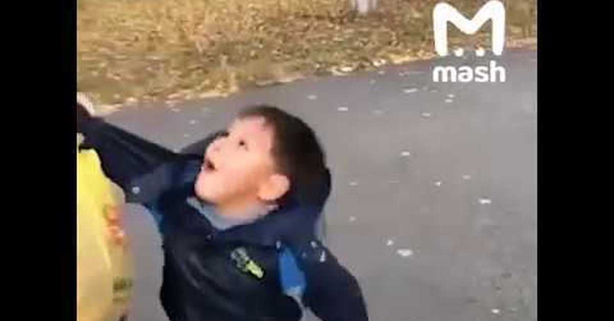 Мальчик тащит своего отца крокус москва